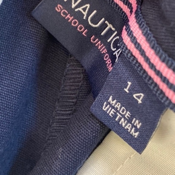 NAUTICA NAVY BLUE Girls School Uniform Pants Size 14 Regular NWT - Picture 7 of 9